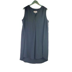 Philosophy Black V-Neck Lightweight Sleeveless Shift Dress, 1X